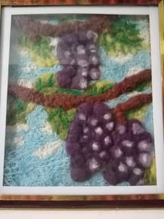  Handmade Thread Art Frame – Grapes Design 