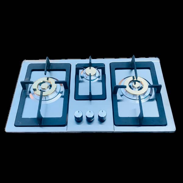mobi gas MM320 Brass Hob Stove kitchen hob stove | 3 burner hob stove
