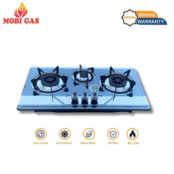 Mobi Gas MM290 stainless steel Hob with Auto ignition