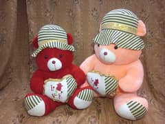 Stufed Toy 2 & 2.3 ft Teddy Bear pink & red color
