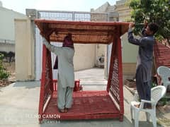 بانس کا تیار کیا گیا جھولا