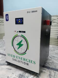 Lithium Battery 48v 300ah 15kw with LCD Smart inverter BMS Bluetooth