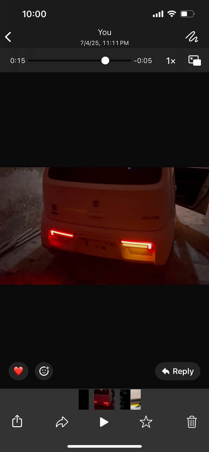 Small crack on light 2