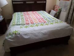 Wooden Bed With Master Spring Mattress