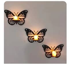 Pack of three colored butterflies