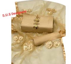 3 PCs women Unstitched cotton suit by S. U. S