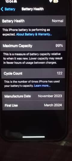 iphone 15 promax 99% Battery health LLA version Non-PTA