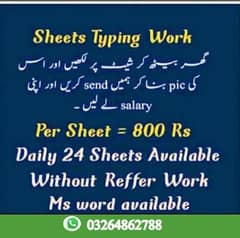 online assignment work handwriting MS word and Excel available