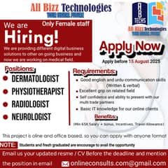 Hiring in different medical fields