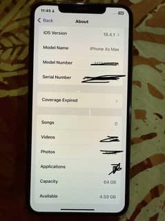 Iphone XS max 64 GB