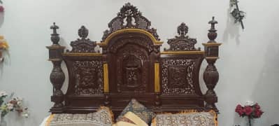 pure chinoti wooden bed set without metress