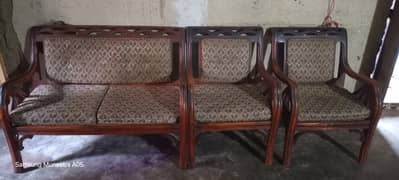 4 seater wooden sofa Set