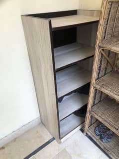 Wooden Storage Rack – 4-Tier Shelf for Shoes, Books or Daily Use