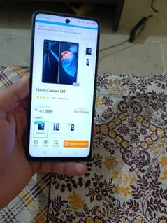 tecno Camon 18T 4+2 3 expandable/128 GB ,original charger