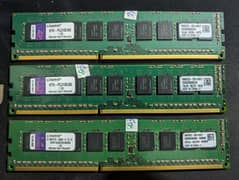 8GB DDR3 Desktop RAM 10600E | Kingston Brand | Branded System Pulled