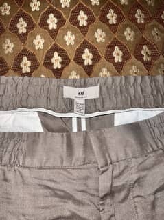 H & M Cotton Linen Trouser