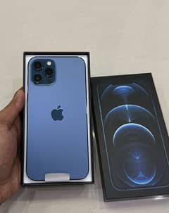 IPHONE 12 PRO MAX 256GB BLUE WITH BOX PTA APPROVED MERCANTILE