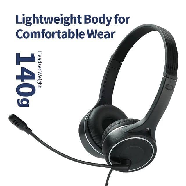 Calling center USB out class ultra noise cancelling headset headset 3