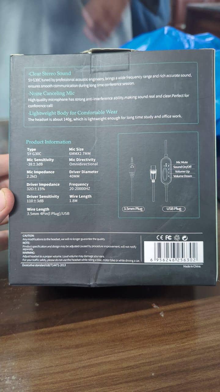 Calling center USB out class ultra noise cancelling headset headset 6