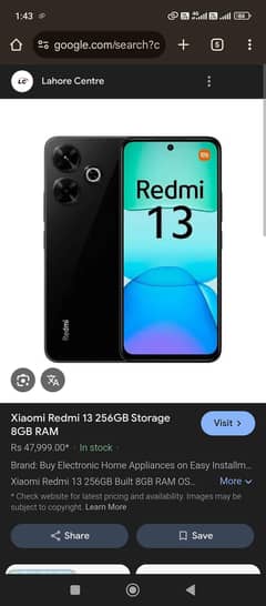 redmi 13 just 20 days use black colour