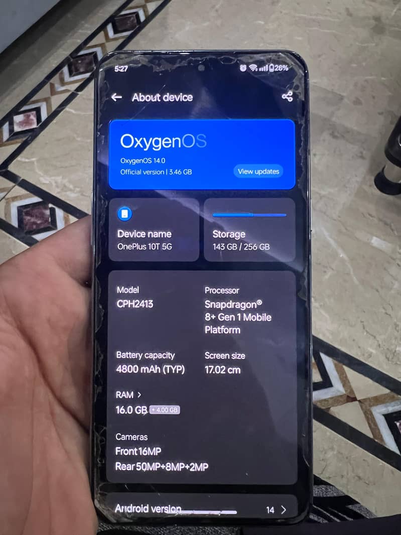 One Plus 10T 5G 16+4/256 0