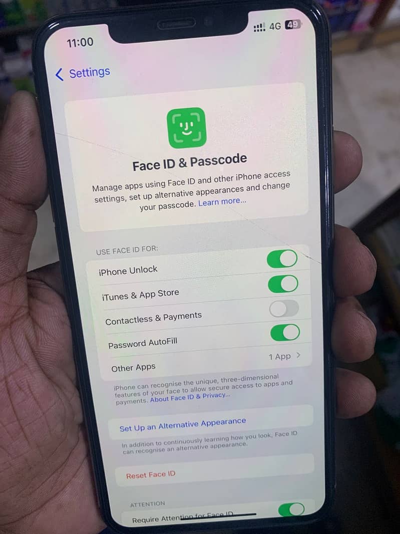 Iphone xs max 256gb dual sim physical aproved 4