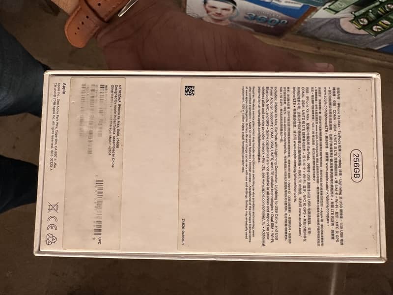 Iphone xs max 256gb dual sim physical aproved 9