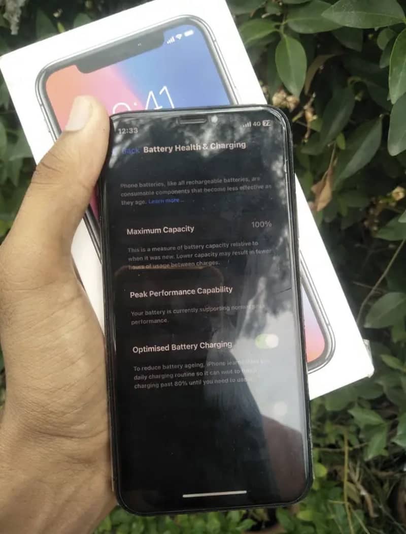 Iphone x approve 256 with box exchange possible 3