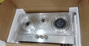 3burner steel stove