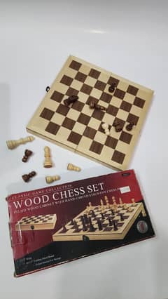 wooden chess set foldable