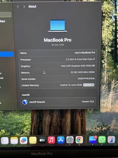 Macbook Pro 2018 - Custom Specs 32gb, 512gb