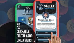 Digital Business Card Like a Website (Interactive PDF)