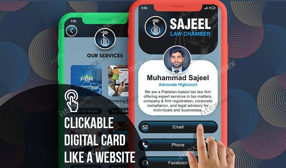 Digital Business Card Like a Website (Interactive PDF) 0