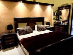 SHEESHAM WOOD BED SET FOR SALE