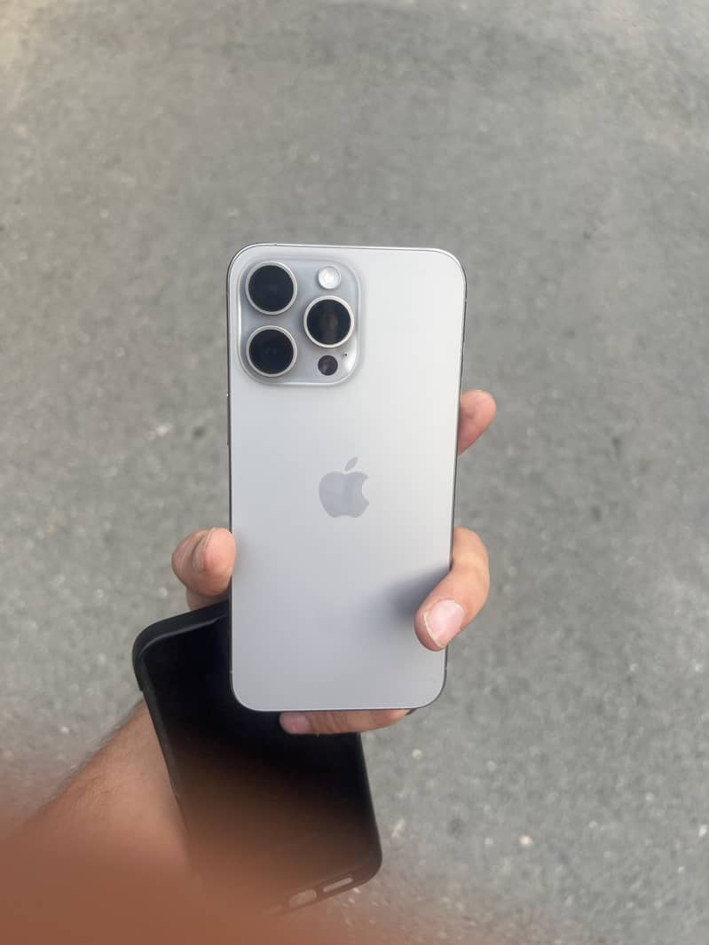 I phone 15 pro max line in panel everything else is okay with full box 0