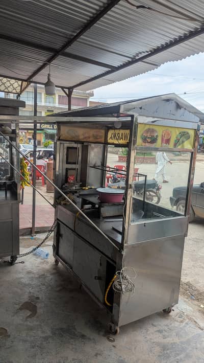 Burger Fries & shawarma stall
