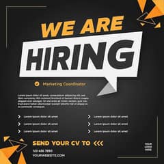we are hiring staff for male and female