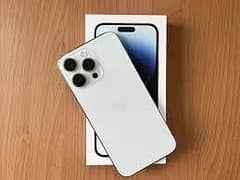 I phone 14 pro max white  jv