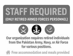 Staff required