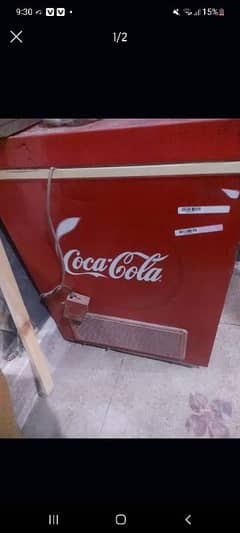 full chilled coke freezer