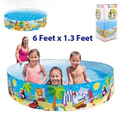 Intex Kids Swimming Pool 6 Feet Non Inflatable