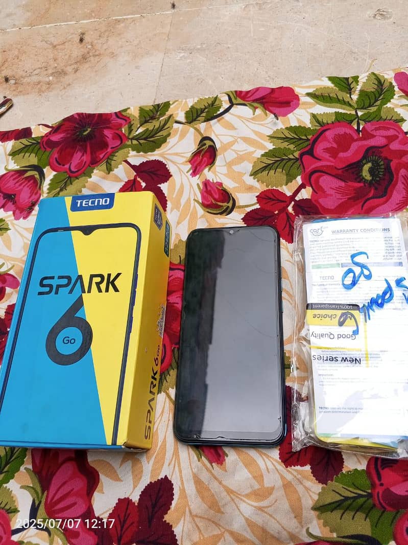 Tecno Spark 6 go 2/32 with Box 2