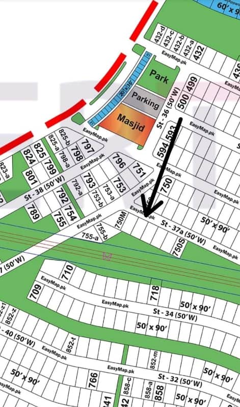 1 Kanal Back Open Kanal Plot P Block 0