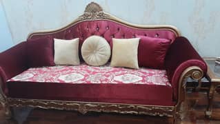 3 seater 2 sofas & 2 chairs along with side table
