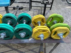 Rubber coated plates| Commercial plates | weight plates Imported