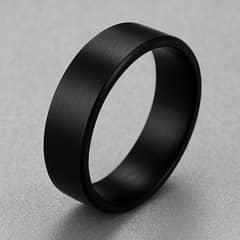 Trendy black ring for men __ Affordable price