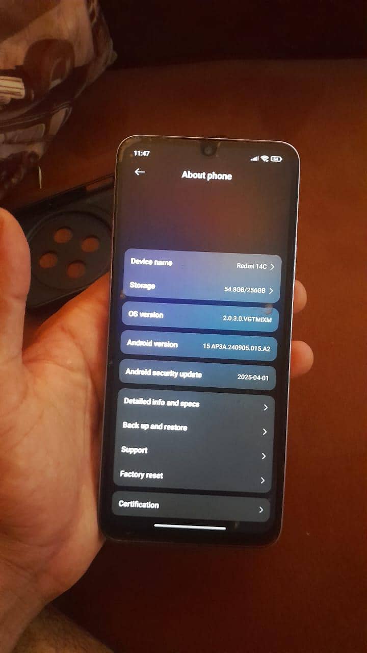 red mi 14c complete box only 3 month use 5
