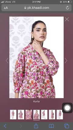 Khaadi floral kurta original