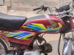 Honda cd 70.21 model good condition All documents clear