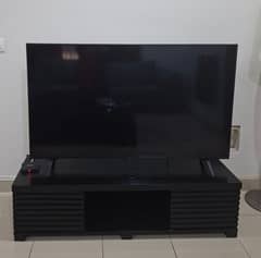 Wooden Black TV Console